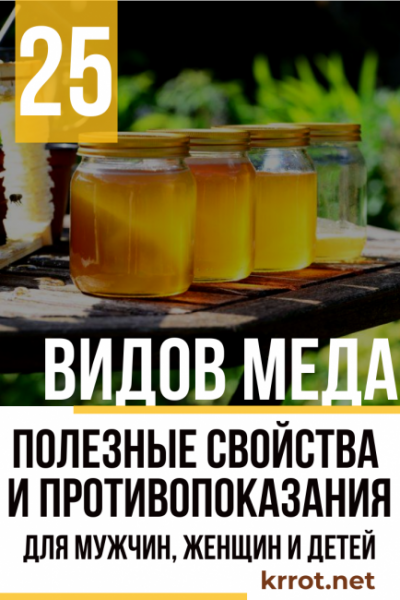 25 видов меда: его полезные свойства и противопоказания, для мужчин, женщин и детей